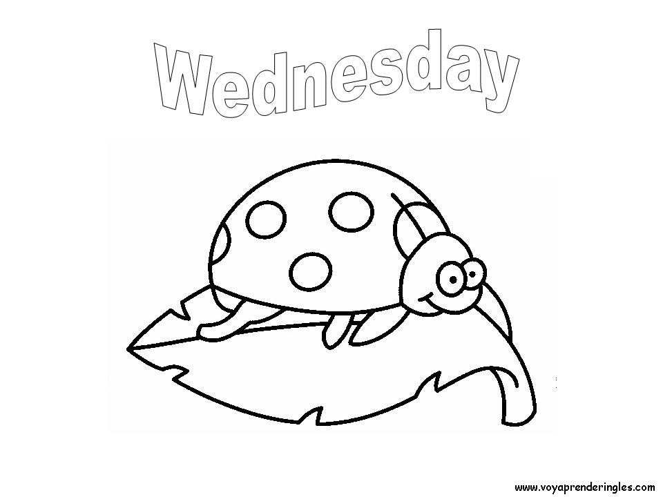 960x720 Days Of The Week Coloring Pages