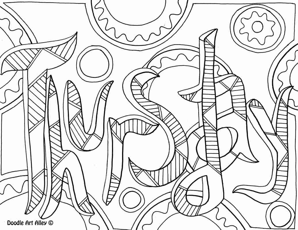 1035x800 Days Of The Week Coloring Pages Classroom Doodles At Olegratiy