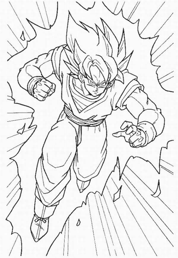 600x869 Fashionable Design Ideas Dragon Ball Z Coloring Pages Goku Vs