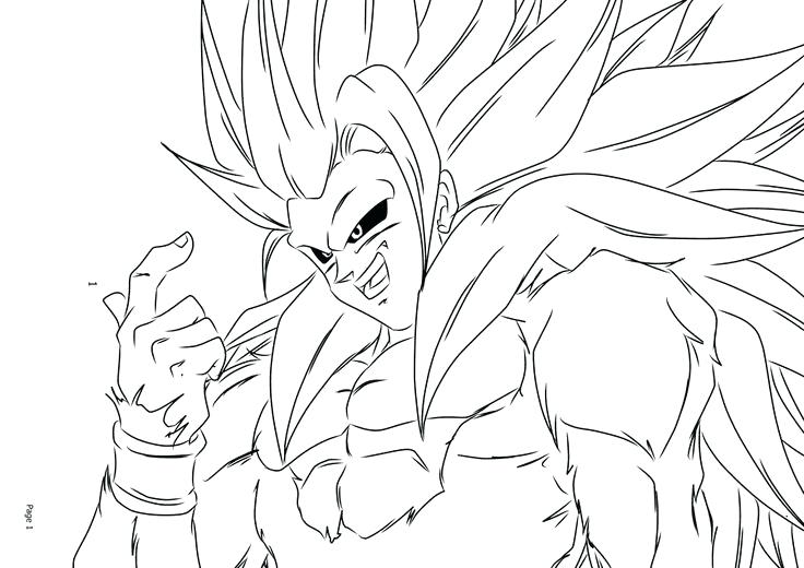 736x520 Goku Super Saiyan Coloring Pages Coloring Pages Super 5 Coloring