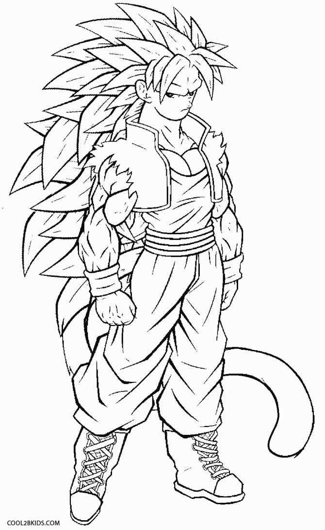 670x1091 Printable Goku Coloring Pages For Kids Cool2bkids Cartoon