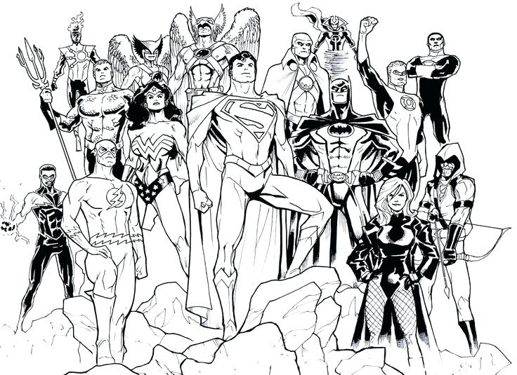736x535 Dc Coloring Pages Coloring Pages Image Gallery Dc Coloring Pages