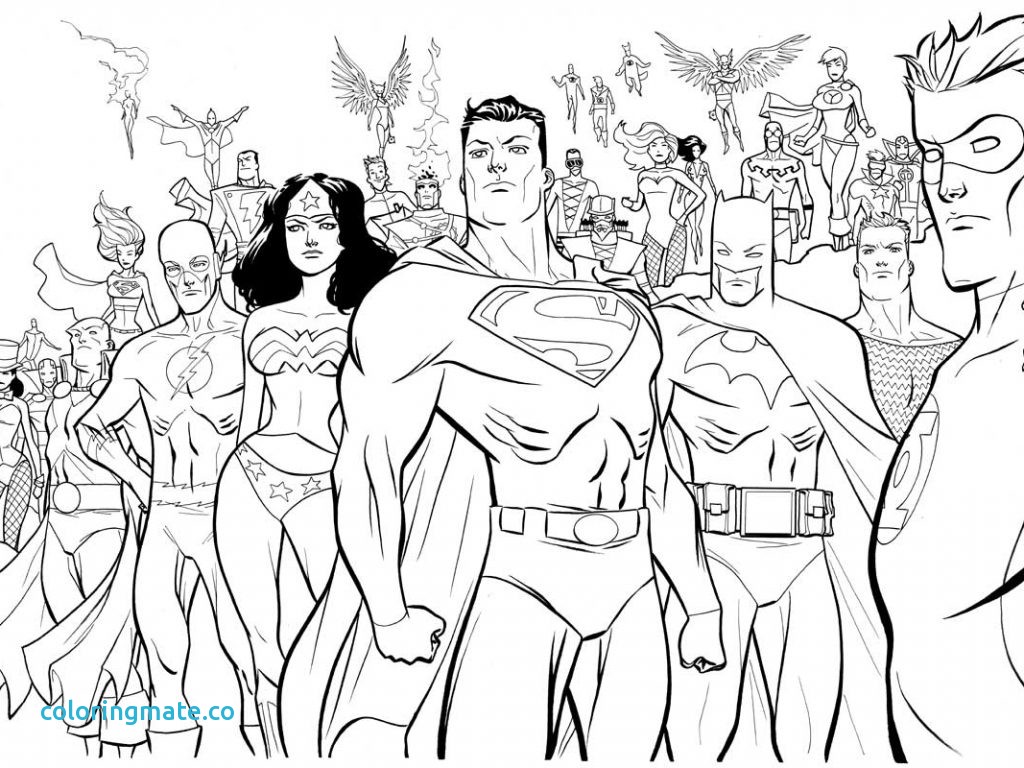 1024x768 Comics Flash Coloring Pages Within Dc