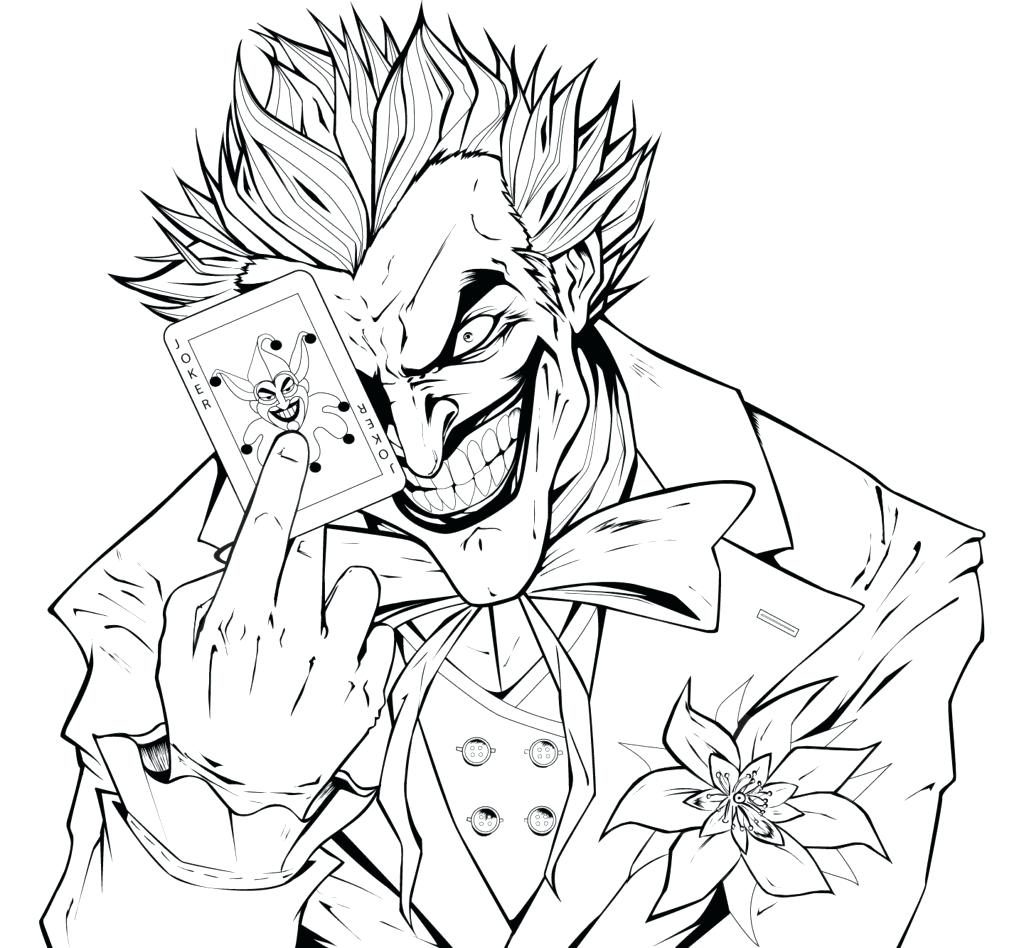 1024x948 Coloring Page ~ Dc Comics Coloring Pages Images About Joker
