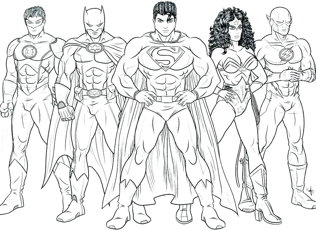 1024x745 Awesome Super Heros Coloring Pages Dc Superhero Coloring Pages Dc