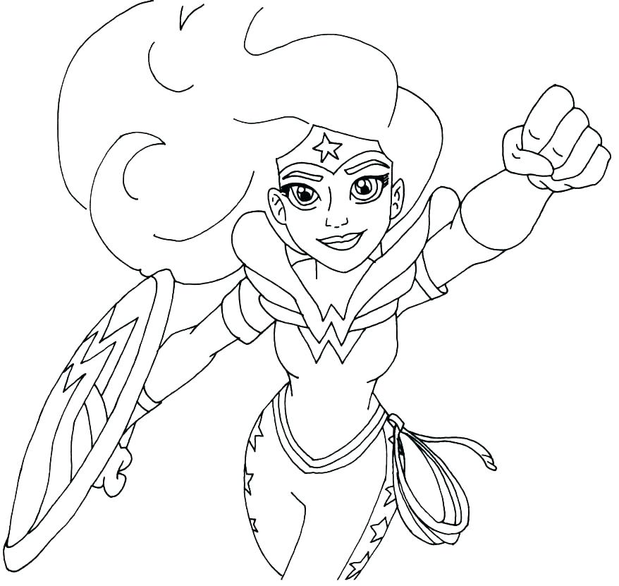 878x831 Dc Superhero Coloring Pages