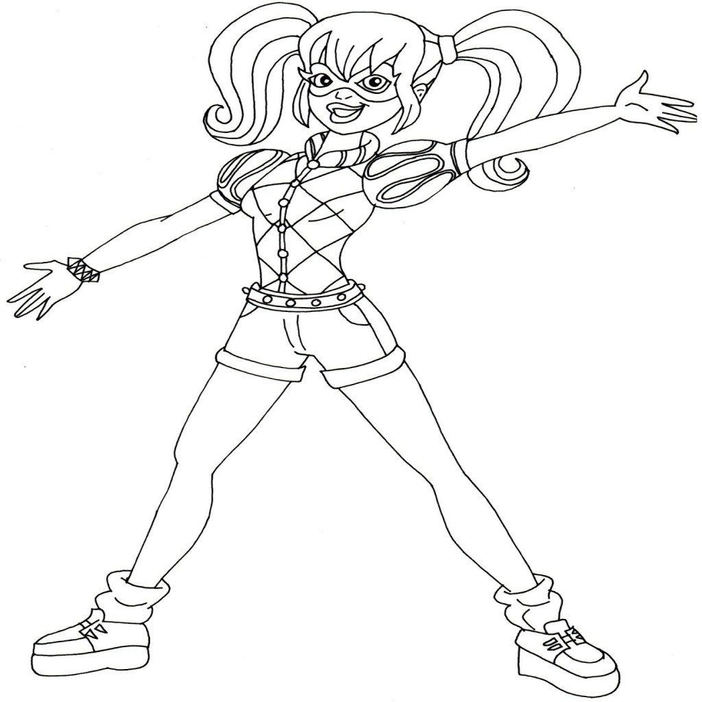 1024x1024 Free Printable Super Hero High Coloring Pages December Of Dc
