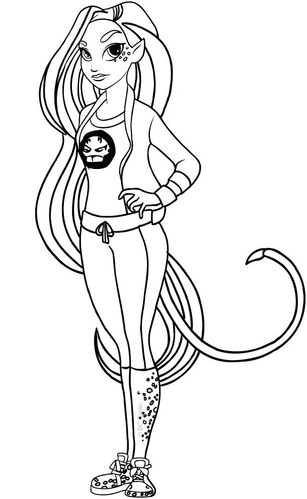 610x992 Dc Superhero Girls Coloring Pages