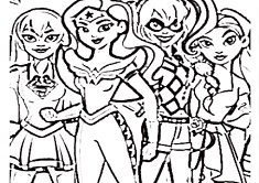 235x166 Dc Superhero Girls Coloring