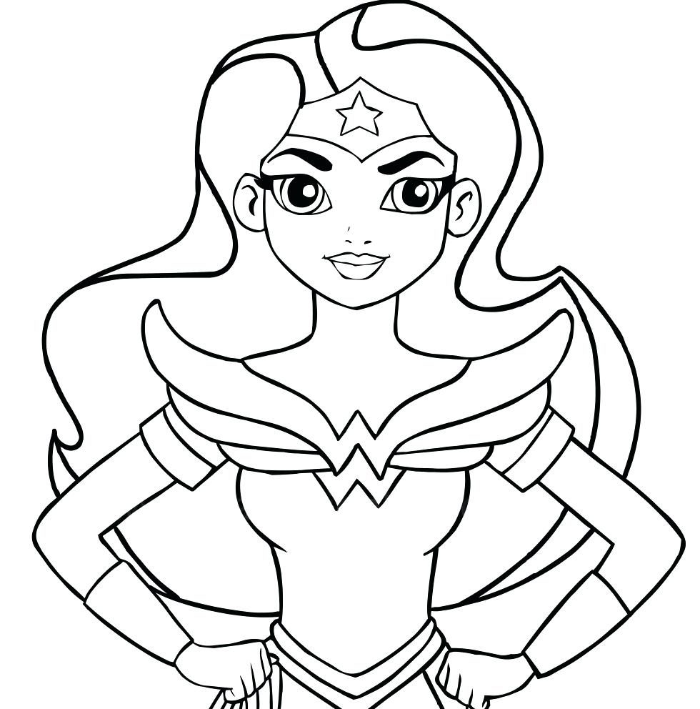 980x992 Free Printable Coloring Page For Dc Super Hero Girls Supergirl
