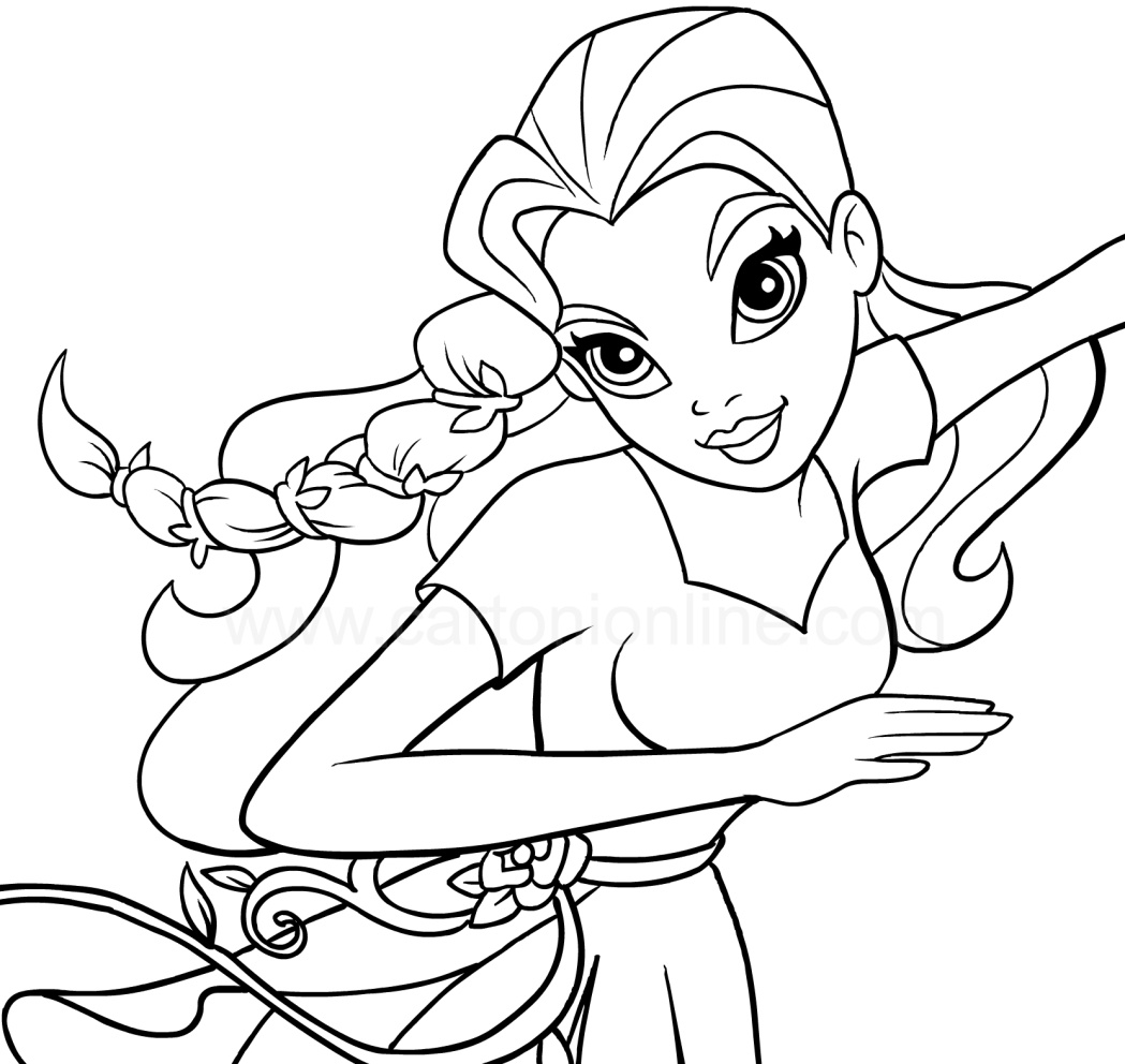 1049x992 New Promise Dc Superhero Girls Coloring Pages Poison Ivy In