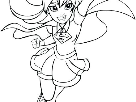 440x330 Dc Superhero Coloring Pages Dc Superhero Girls Coloring Page To Dc