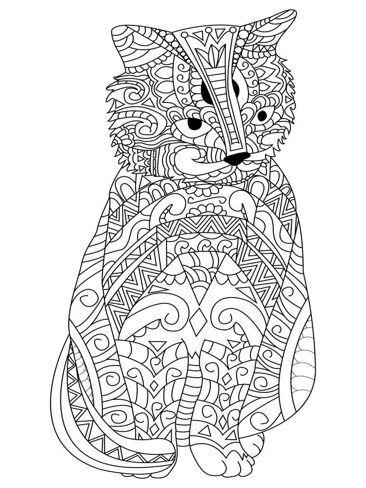 750x1000 12 Coloring Pages To Destress On Election Night Cat Colors