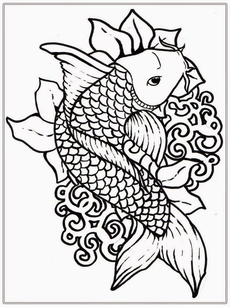 768x1024 Adult Free Fish Coloring Pages Realistic Coloring Pages Draws