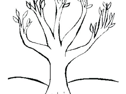440x330 Good Bare Tree Coloring Page And Drawn Dead Tree Autumn 2 24