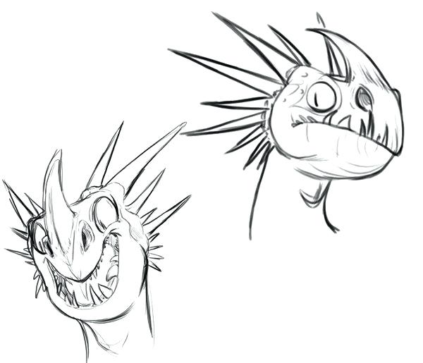 600x515 Deadly Nadder Colouring Pages How To Train Your Dragon Hero