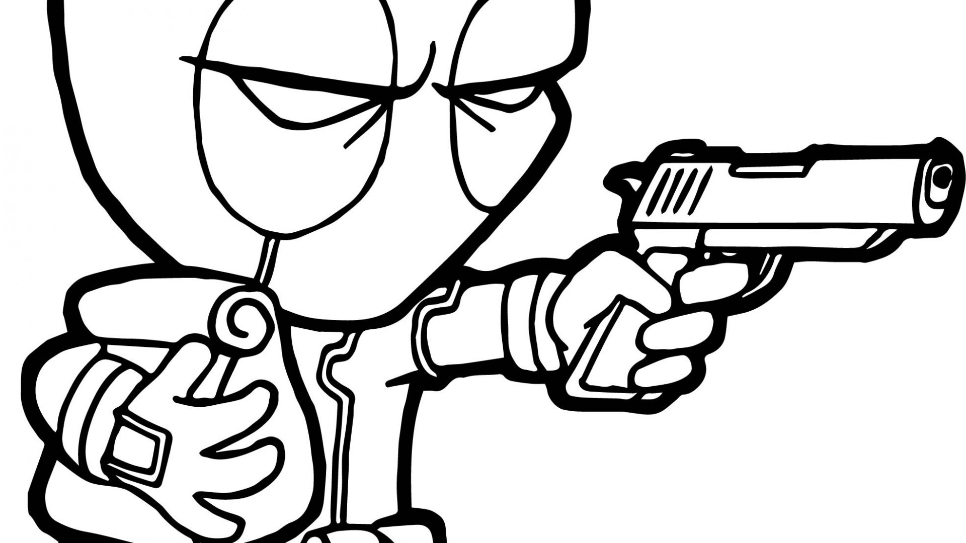 1920x1080 Deathstroke Vs Deadpool Coloring Pages Download