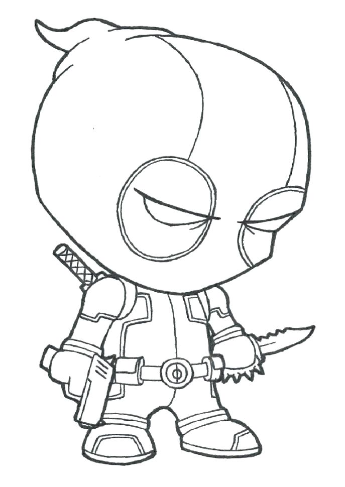 687x970 Dead Pool Coloring Pages Cartoon Coloring Page Free Printable