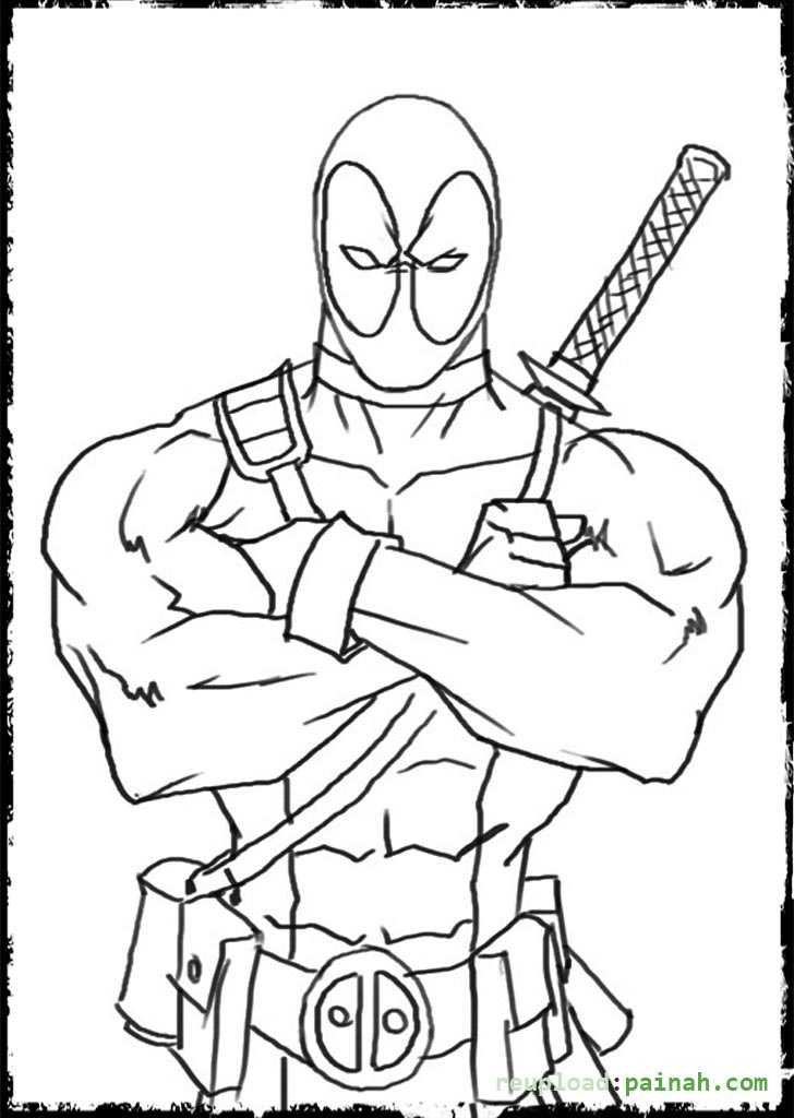 728x1024 Deadpool Coloring Page Unique Deadpool Coloring Pages 53