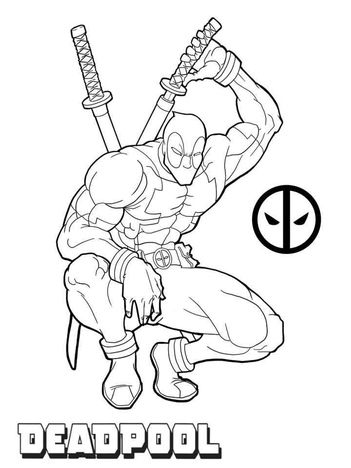 720x960 Best Free Deadpool Coloring Pages For Kids Free 3575 Printable