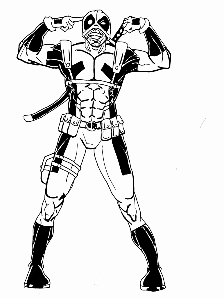 771x1024 Color Pages Printable Best Of Free Printable Deadpool Coloring