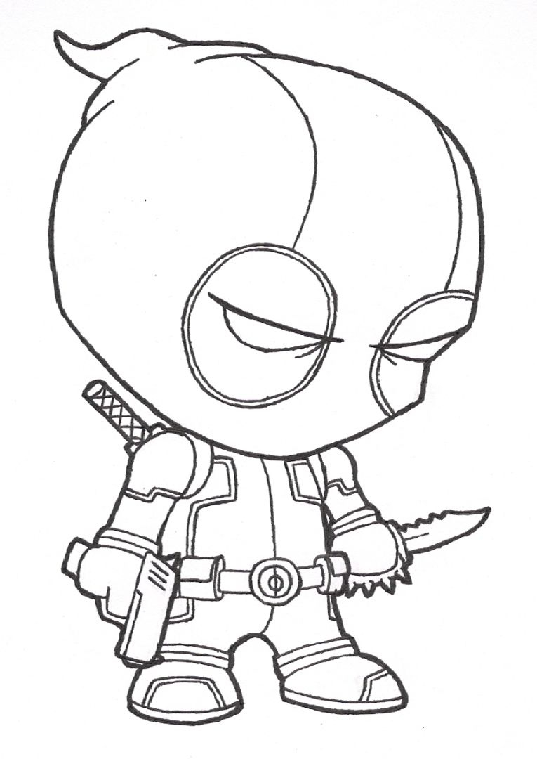 Deadpool Printable Coloring Pages