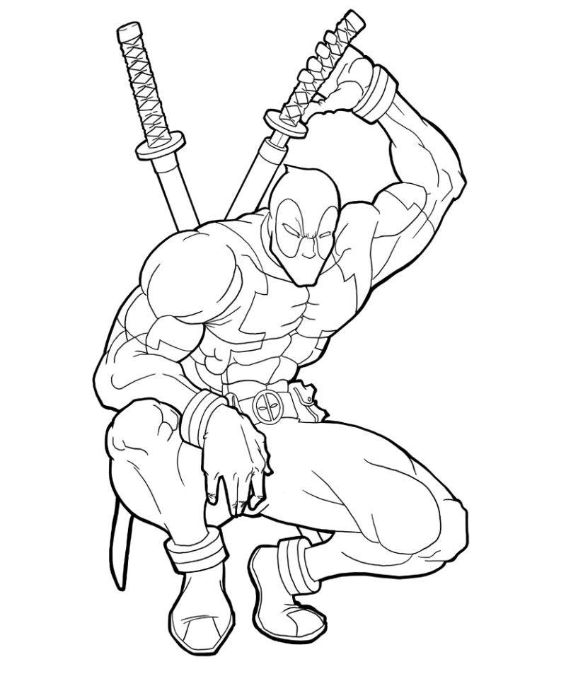 800x963 Deadpool Coloring Pages Printable Coloring Pages Kids Coloring