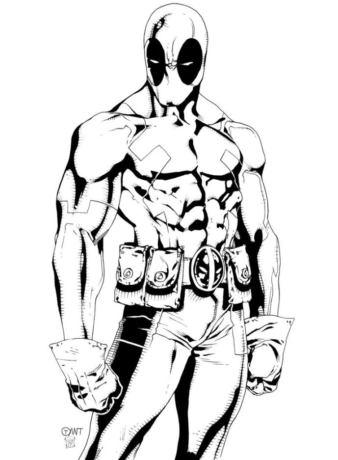 689x937 Deadpool Printable Coloring Pages Coloring Pages Kids