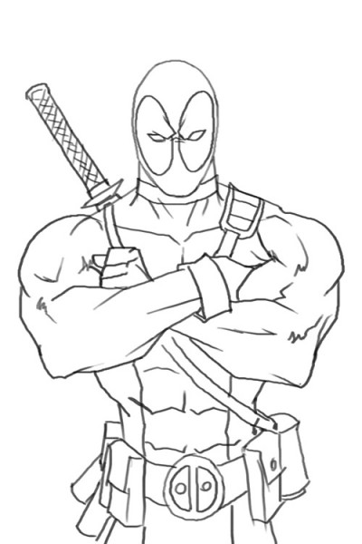 400x600 Deadpool Printable Coloring Pages Deadpool Coloring Pages Deadpool