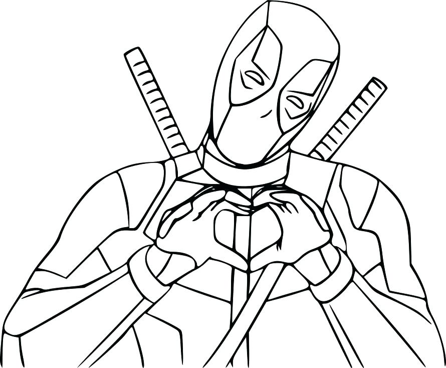 890x734 Deadpool Coloring Pages Coloring Page Holiday Coloring Pages