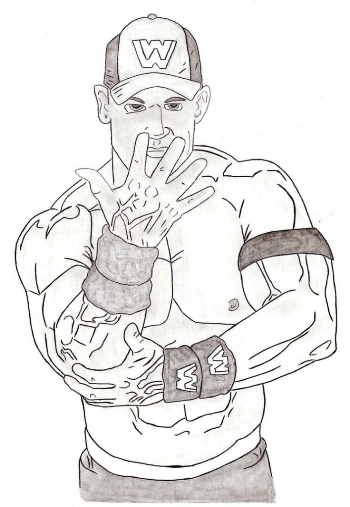 707x1024 Roman Reigns Coloring Wwe Pictures To Colour For Adults Image