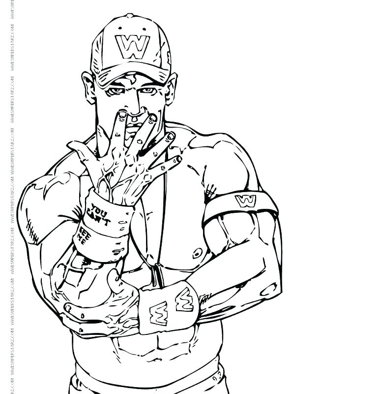773x800 Wwe Coloring Sheets Coloring Pages John Coloring Pages Printable