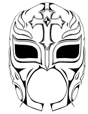 358x461 Rey Mysterio Mask Coloring Cake Ideas Masking, Wwe