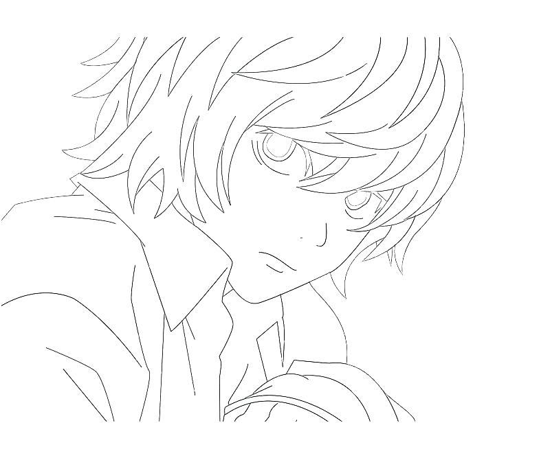 800x667 Death Note Coloring Pages Death Note N Near Drawing Coloring L