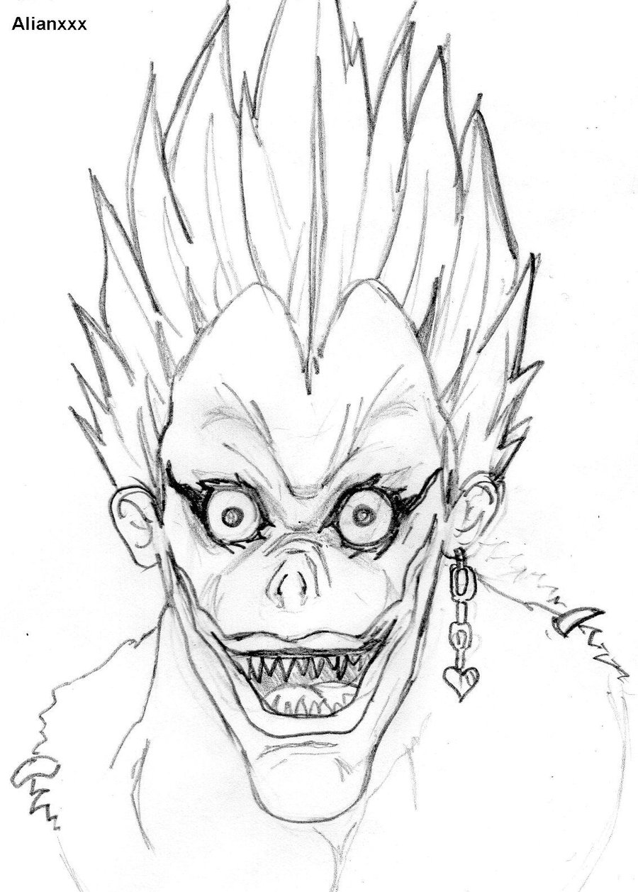 900x1257 Death Note Drawing