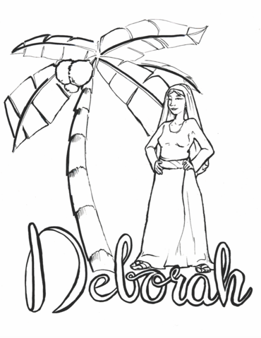 370x480 Free Deborah Coloring Page! Children's Ministry Ideas