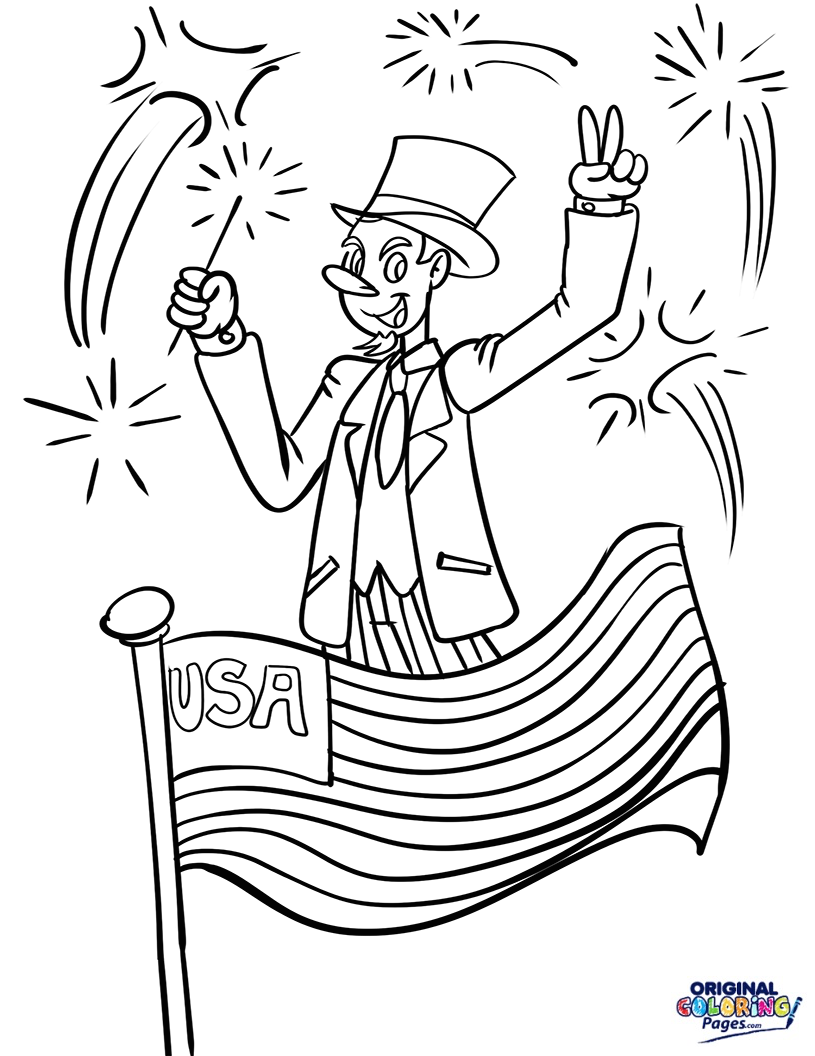 815x1056 Independence Day Coloring Pages Original Coloring Pages