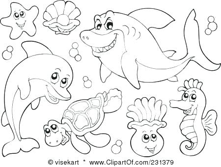 450x340 Deep Sea Coloring Pages Sea Creatures Coloring Pages Mesmerizing