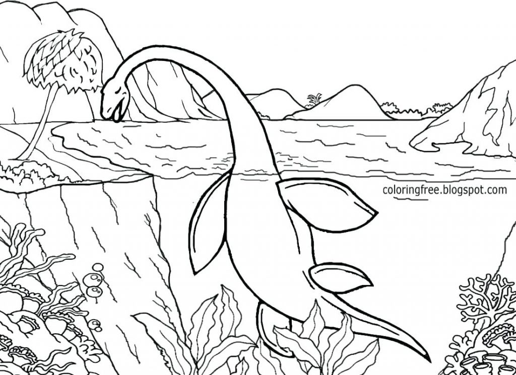 1024x745 Coloring Page ~ Sea Creatures Coloring Pages Amazing With Park