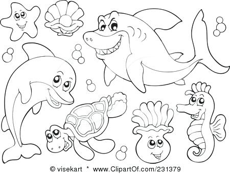 450x340 Deep Sea Coloring Pages Deep Sea View Coloring Page Ocean Fish