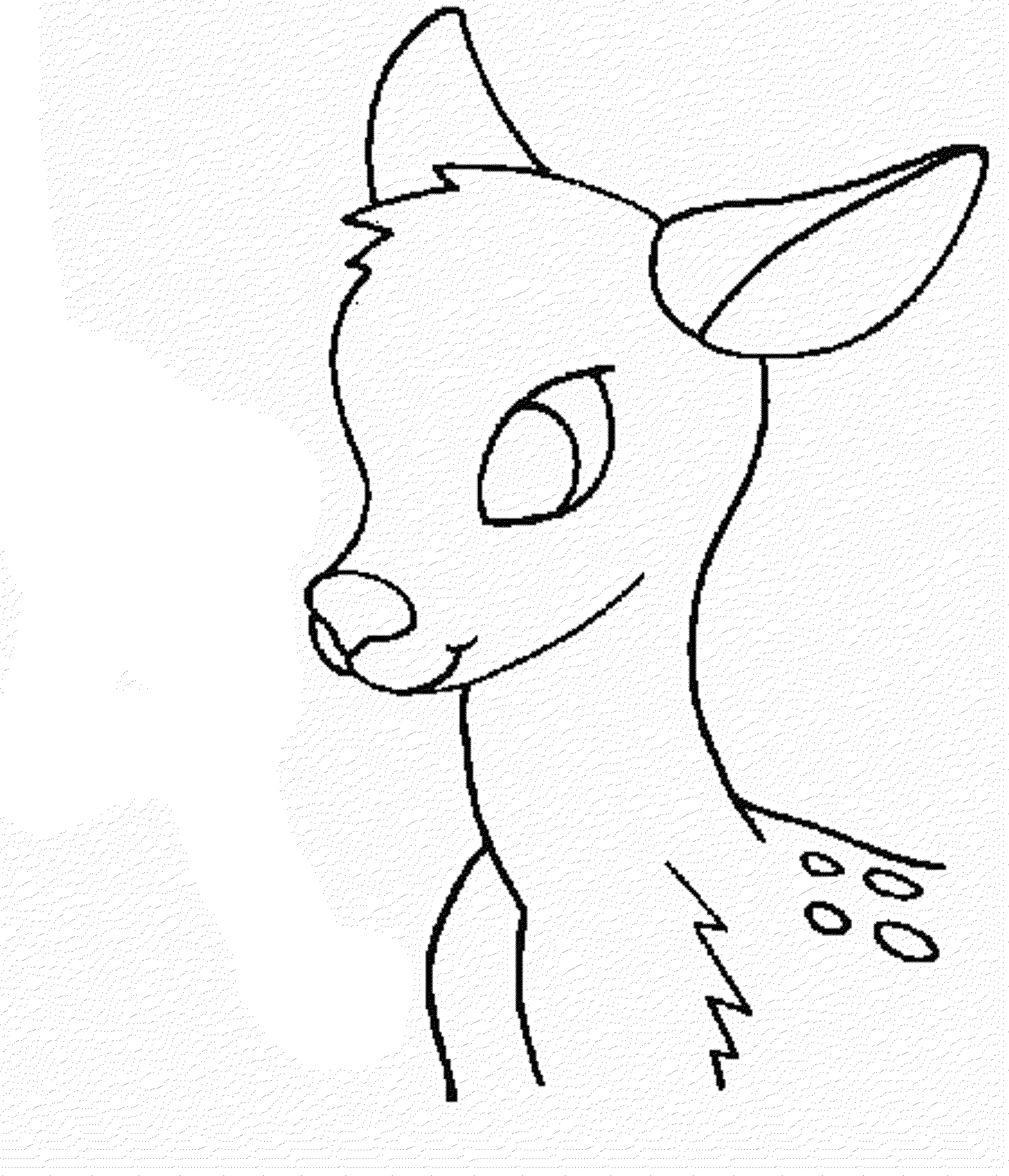 2000x2330 Deer Head Coloring Pages
