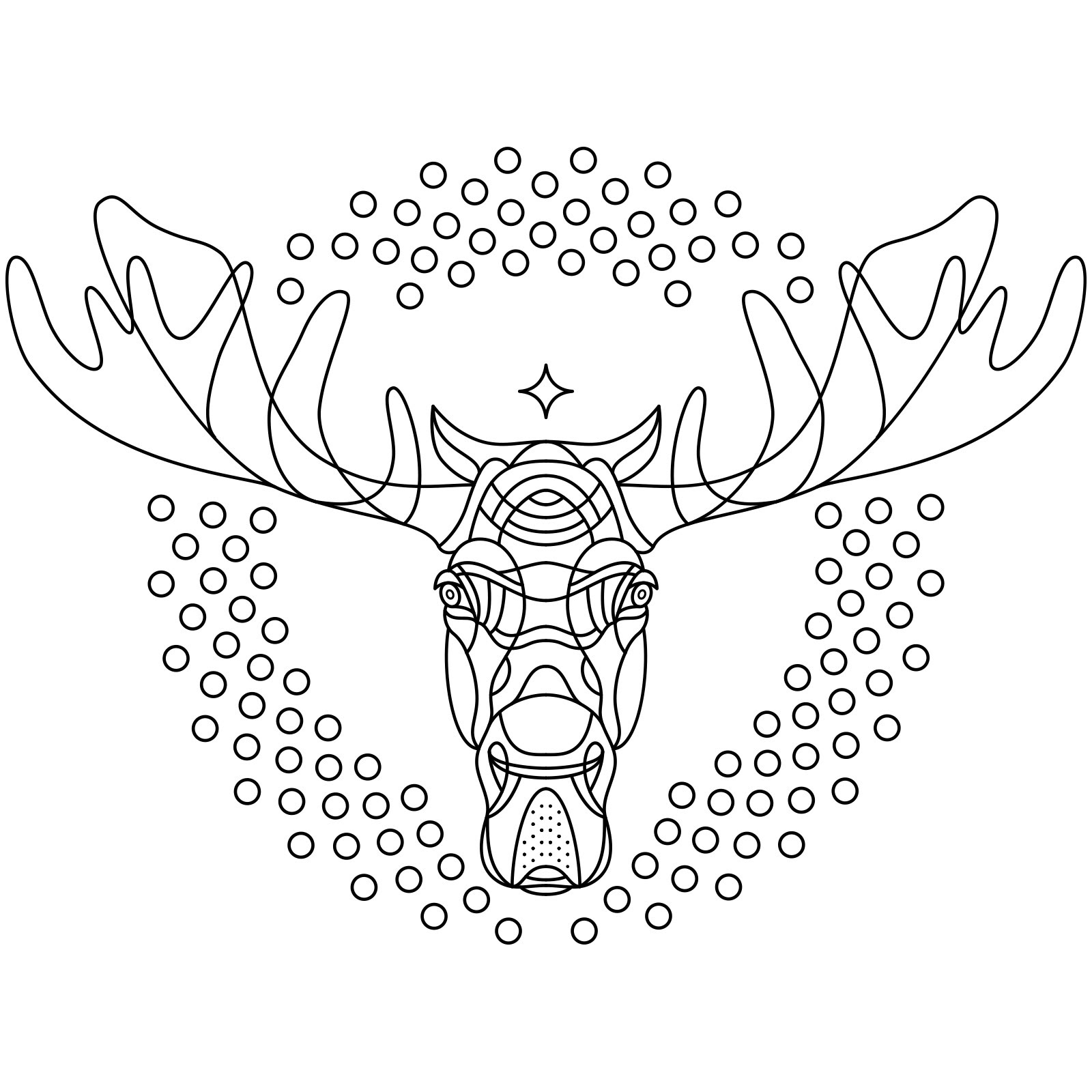 1600x1600 Top Elk Coloring Pages Page Free Printable 7382 Printable