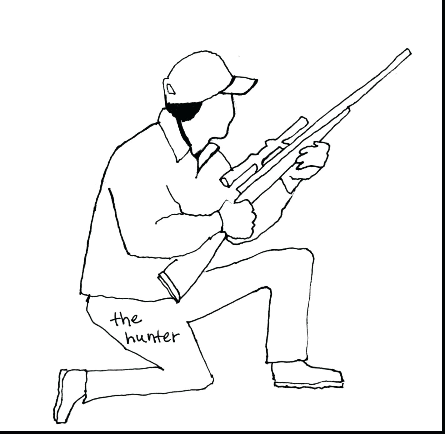 1424x1389 Deer Hunter Coloring Pages