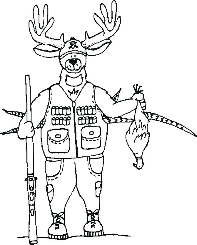 650x806 Deer Hunting Coloring Pages Hunting Coloring Pages Deer Hunting