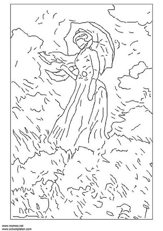 530x750 Free Printable Famous Art Colouring Pages For Kids Updated