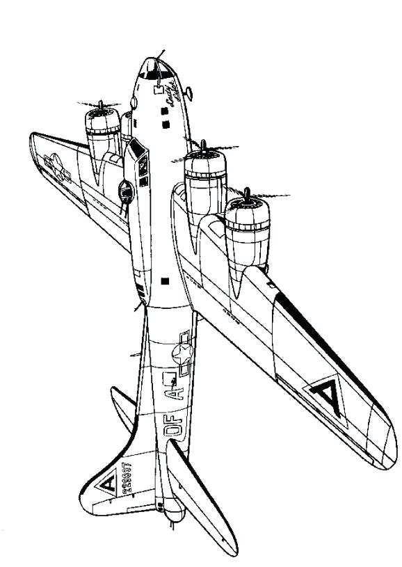 578x815 Kids N Coloring Pages Of Fortress World War 2 Aeroplane Colouring