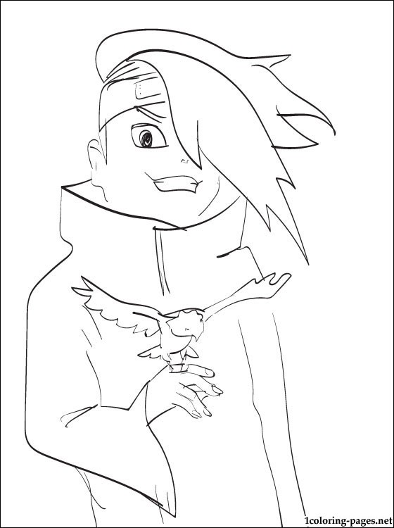560x750 Deidara Naruto Coloring Page Coloring Pages