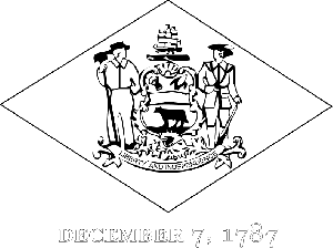 300x224 Delaware State Flag Coloring P