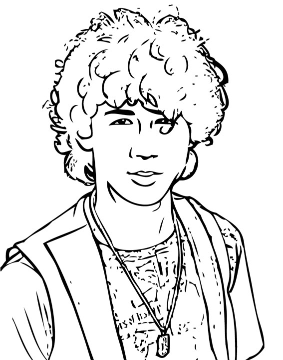 567x720 Camp Rock Free Printable Coloring Pagessheets Jonas Brothers
