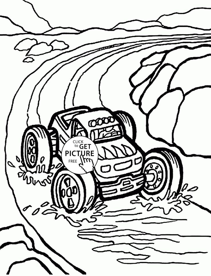 Demolition Derby Coloring Pages